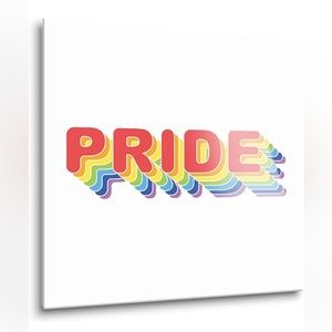 Pride Glass Tile Wall Art NWT